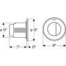 Кнопка смыва для унитаза GEBERIT TYPE 10 116,057.KN.1