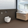 Унитаз-биде подвесной GEBERIT AQUACLEAN TUMA COMFORT 146,294.FW.1 панель нержавеющая сталь